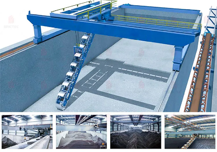 Máy móc làm gạch Máy xúc gầu kiểu cầu & Máy thu hồi nhiều gầu để lưu trữ nguyên liệu thô 2
